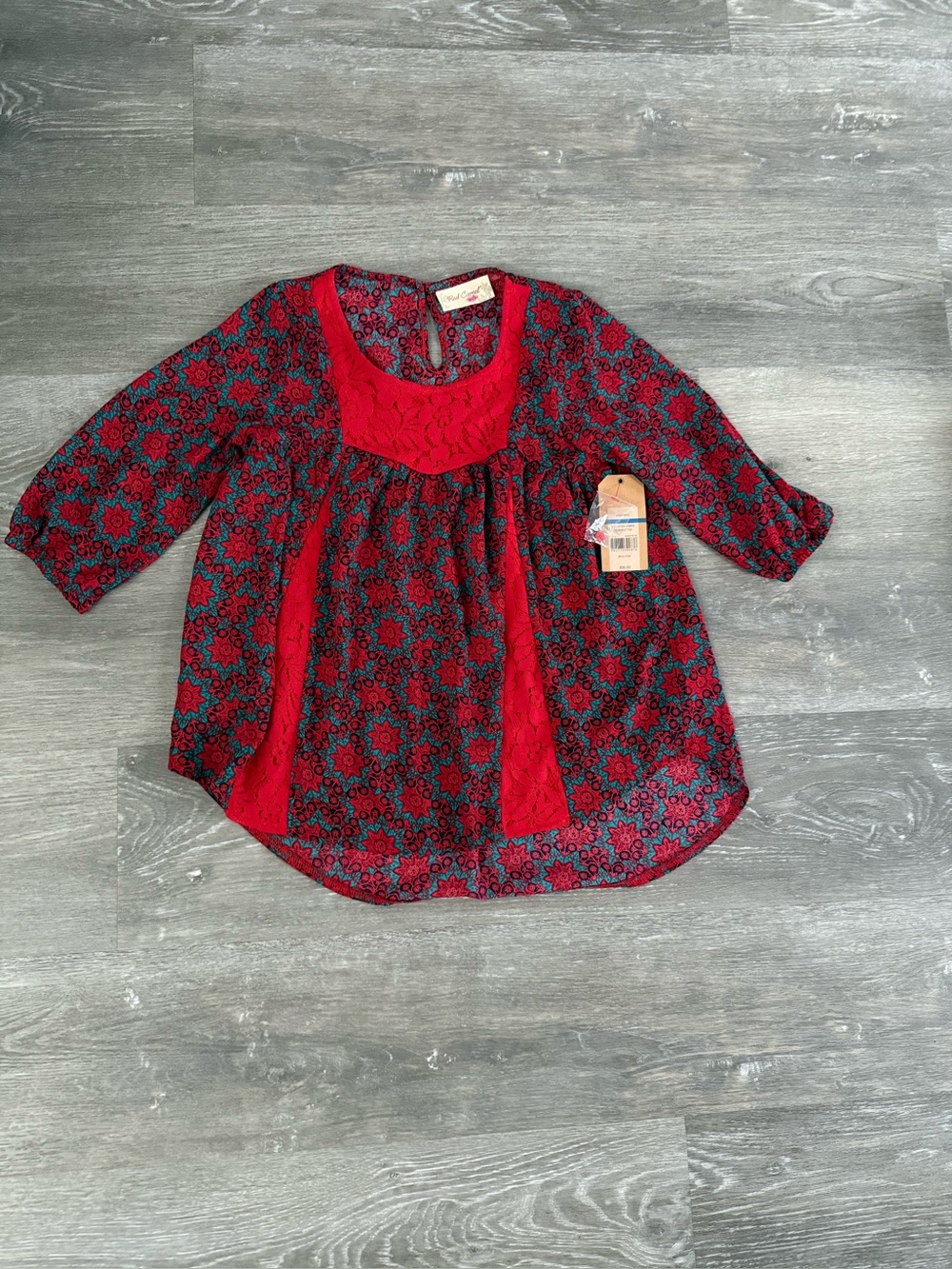 Red Camel Girls Pheasant Top Victor Red Combo, Size Extra Large. New!